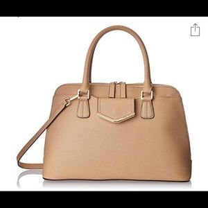 Nude Leather Calvin Klein Satchel